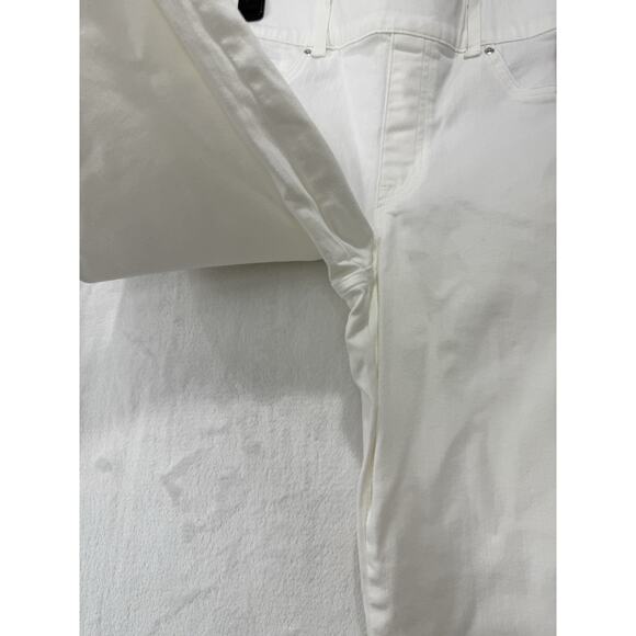 Spanx Womens Jeans Straight Leg High Rise Pull On White Size Large NWT - Picture 5 of 15
